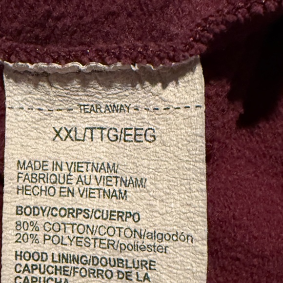 Under Armour Men's Burgundy Hoodie - Picture 5 of 5